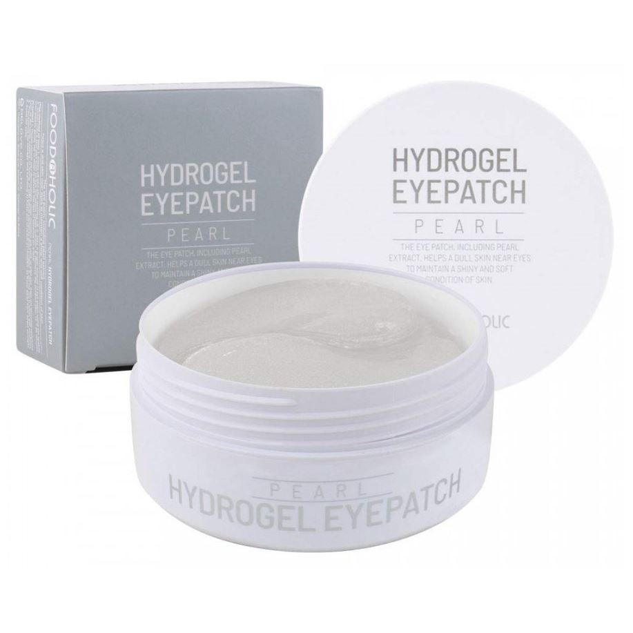 FoodaHolic Face Care Hydrogel Eyepatch Pearl   Патчи под глаза с экстрактом жемчуга