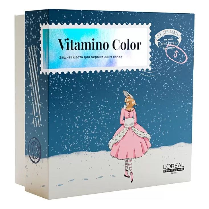 L'Oreal Professionnel Expert Vitamino Color AOX Набор Vitamino Color с открыткой Набор: шампунь, смываемый уход для окрашенных волос