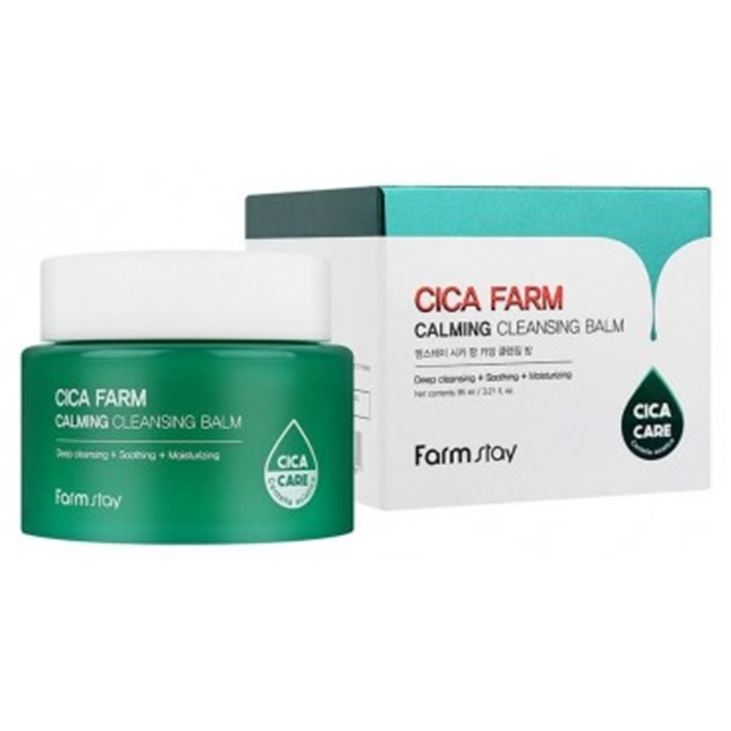 FarmStay Cleansing Cica Farm Calming Cleansing Balm Бальзам гидрофильный очищающий увлажняющий
