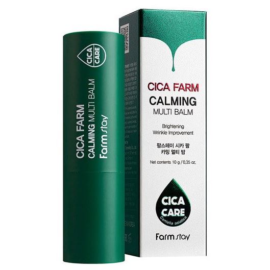 FarmStay Skin Care Cica Farm Calming Multi Balm Бальзам-стик успокаивающий мультифункциональный c центеллой азиатской