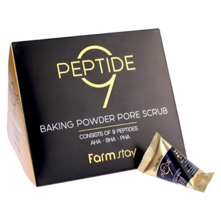 FarmStay Cleansing Peptide 9 Baking Powder Pore Scrub Скраб в пирамидках для очищения пор с комплексом из 9 пептидов