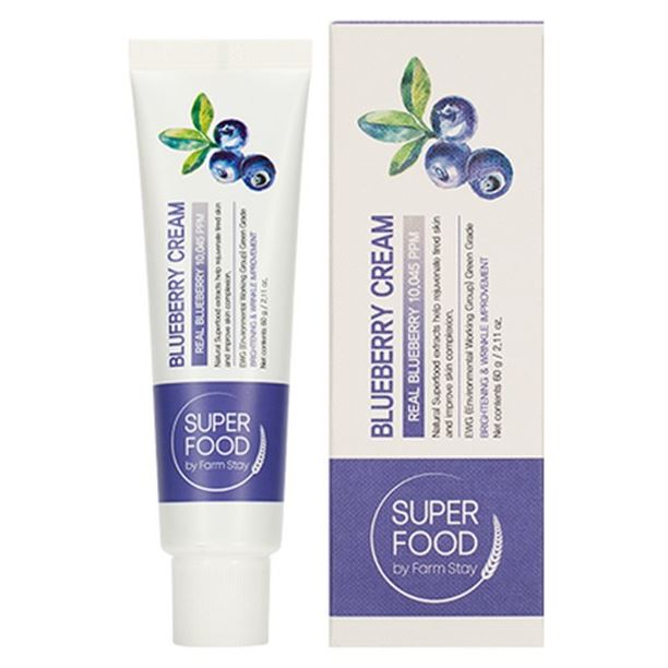 FarmStay Skin Care Super Food Blueberry Cream Крем черничный суперфуд