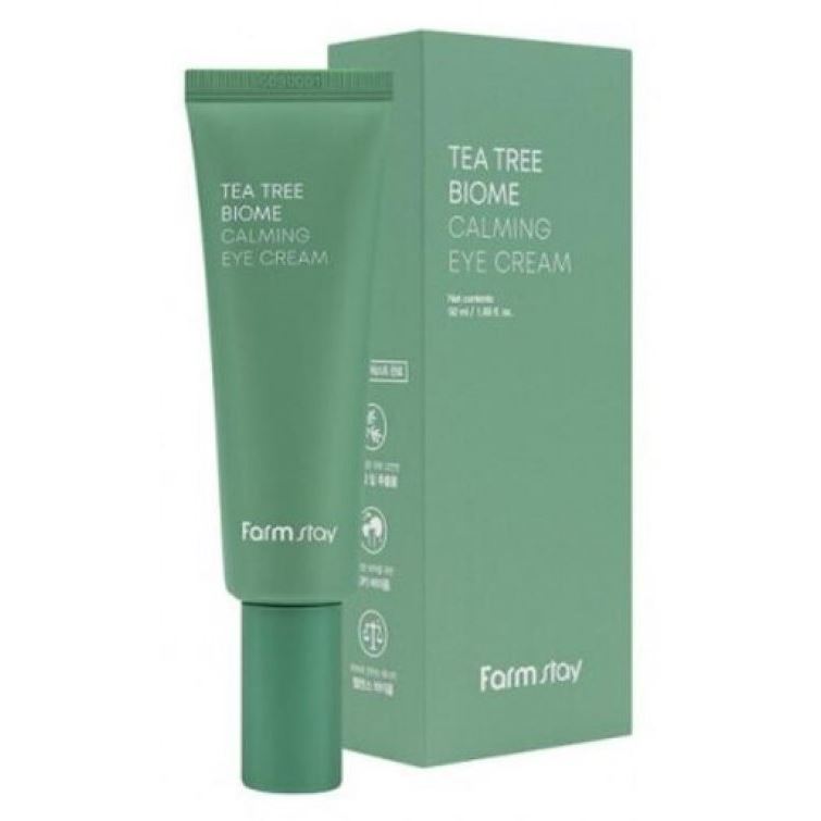 FarmStay Skin Care Tea Tree Biome Calming Eye Cream Крем успокаивающий для области вокруг глаз с экстрактом чайного дерева 