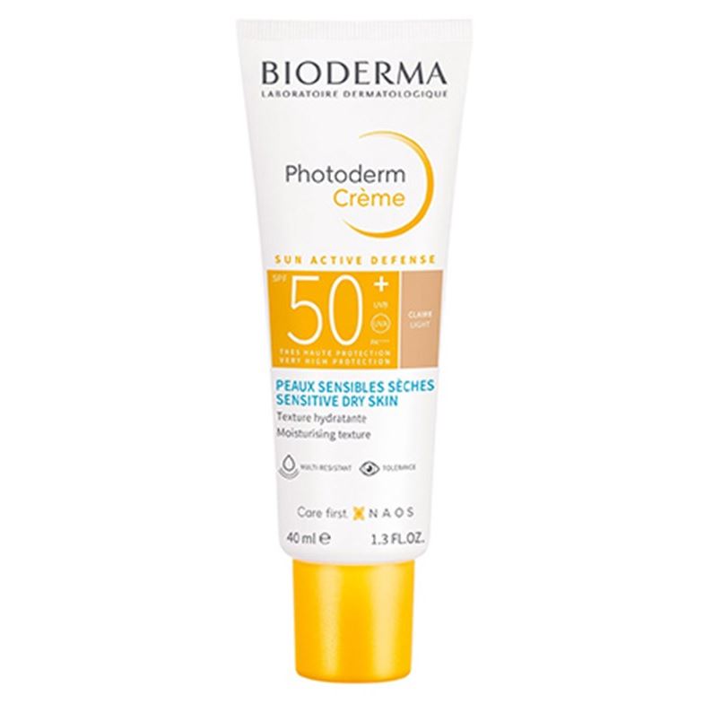 Bioderma Photoderm Creme Солнцезащитный тональный крем SPF50+  Солнцезащитный тональный крем SPF50+ Светлый оттенок