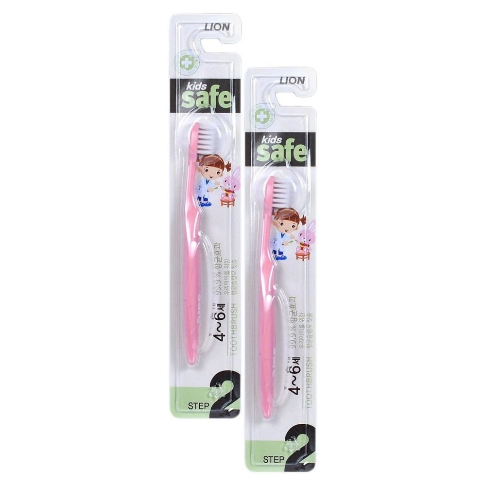 Lion Oral Care Kids safe Toothbrush – Step 2  Детская зубная щётка с ионами серебра №2 "Kids safe" (для детей от 4 до 6 лет)
