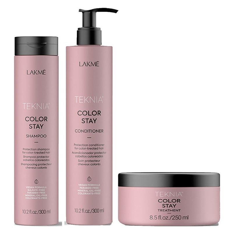 LakMe Teknia Color Stay Set  Подарочный набор: шампунь, кондиционер, маска