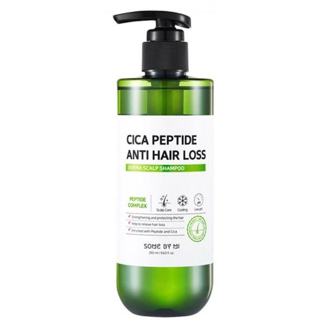 Some By Mi Faсe Care Cica Peptide Anti Hair Loss Derma Scalp Shampoo Пептидный шампунь против выпадения волос с экстрактом центеллы азиатской