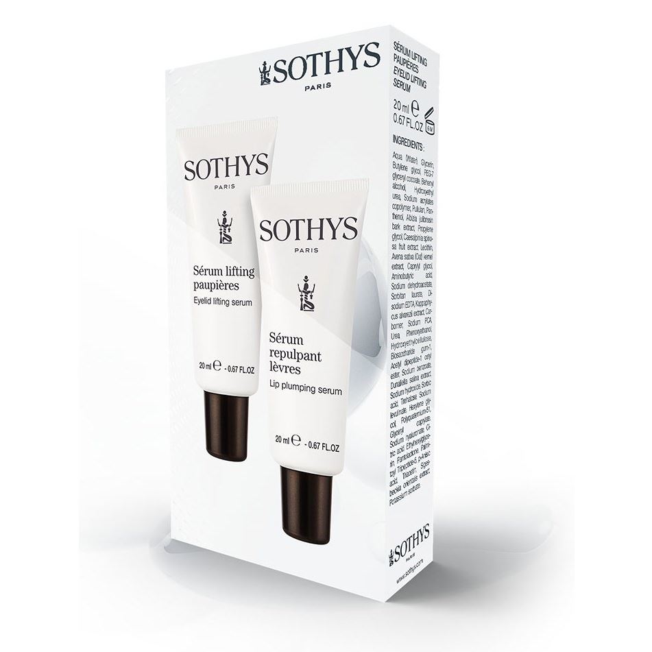 Sothys Cosmeceutique & Anti-Age Promo Kit: Eye Tightening Serum + Plumping Lip Serum Промонабор: сыворотка для лифтинга век, сыворотка для увеличения объема губ