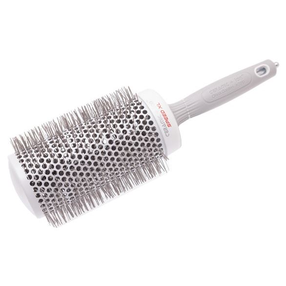 Olivia Garden Брашинги для волос ID2028/OGBCI65 XL Термобрашинг EXPERT BLOWOUT SPEED XL Wavy Bristles White&Grey 65 мм Термобрашинг 