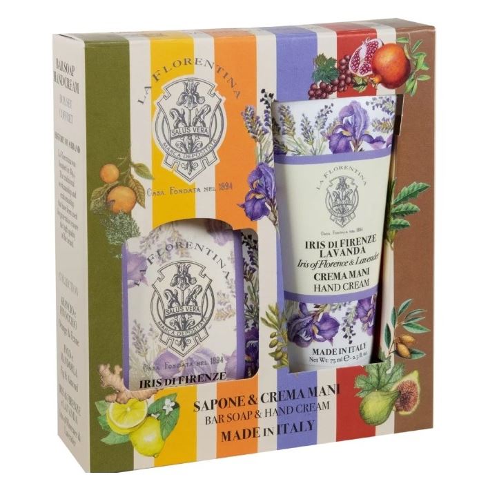 La Florentina Body Care Набор Pomario Iris of Florence & Lavender Набор Pomario Флорентийский Ирис и Лаванда: Крем для рук, Мыло 