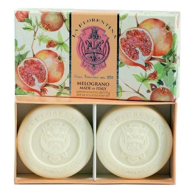 La Florentina Soap Набор мыла  Pomegranate Set 2*115 Набор мыла Гранат