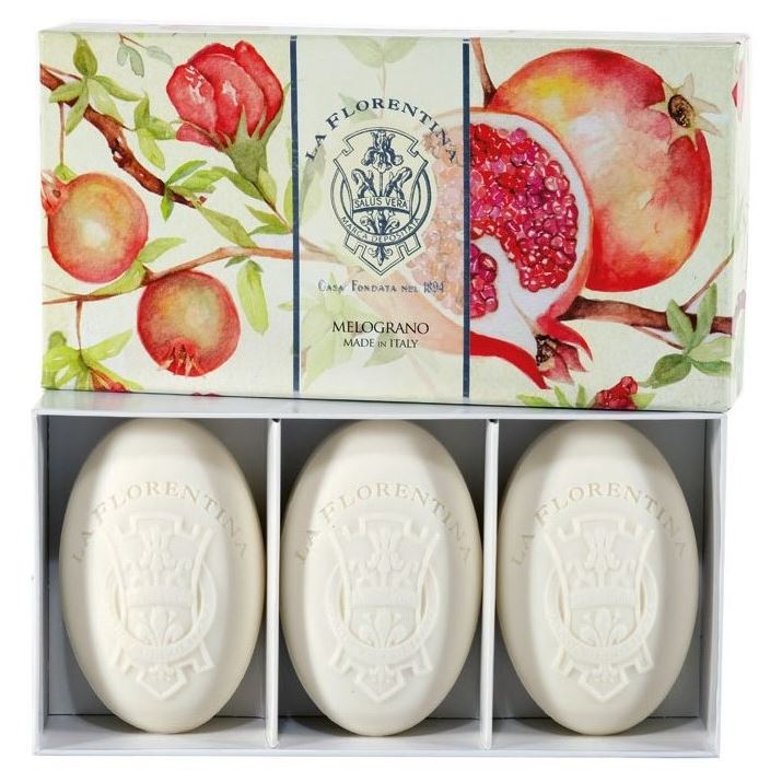 La Florentina Soap Набор мыла Pomegranate 3*150  Набор мыла Гранат