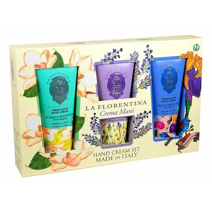 La Florentina Body Care Набор Hand Cream Set - Lavender, Magnolia, Iris  Набор: кремы для рук - Лаванда, Магнолия, Ирис