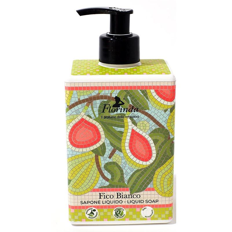 Florinda Tessuti Italiani Mosaico Italiano Liquid Soap Fico Bianco Коллекция Итальянская Мозаика. Жидкое мыло Белый Инжир