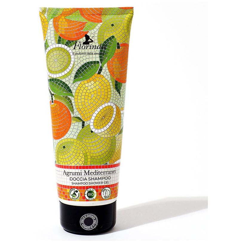 Florinda Tessuti Italiani Mosaico Italiano Shampoo Shower Gel Agrumi Mediterranei Коллекция Итальянская Мозаика. Гель для душа Средиземноморские Цитрусы 