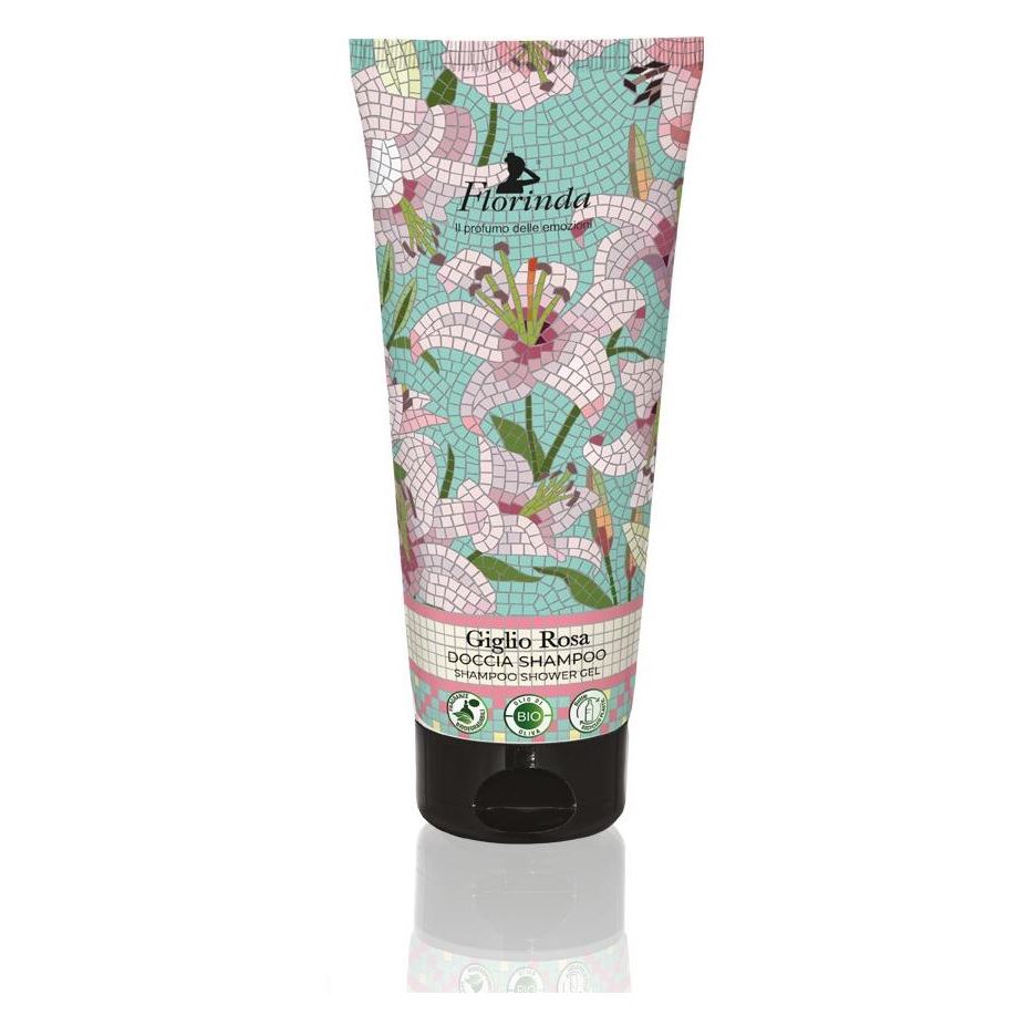 Florinda Tessuti Italiani Mosaico Italiano Shampoo Shower Gel Giglio Rosa Коллекция Итальянская Мозаика. Гель для душа Розовая Лилия