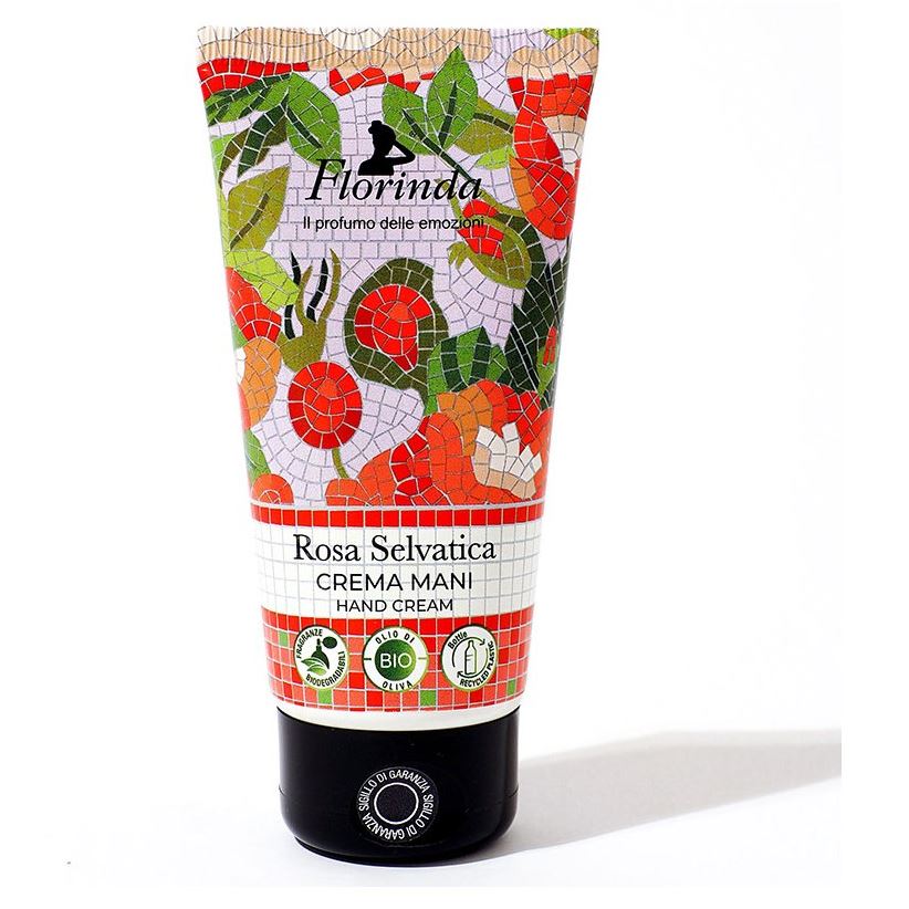 Florinda Tessuti Italiani Mosaico Italiano Hand Cream Rosa Selvetica Коллекция Итальянская Мозаика. Крем для рук Дикая Роза 