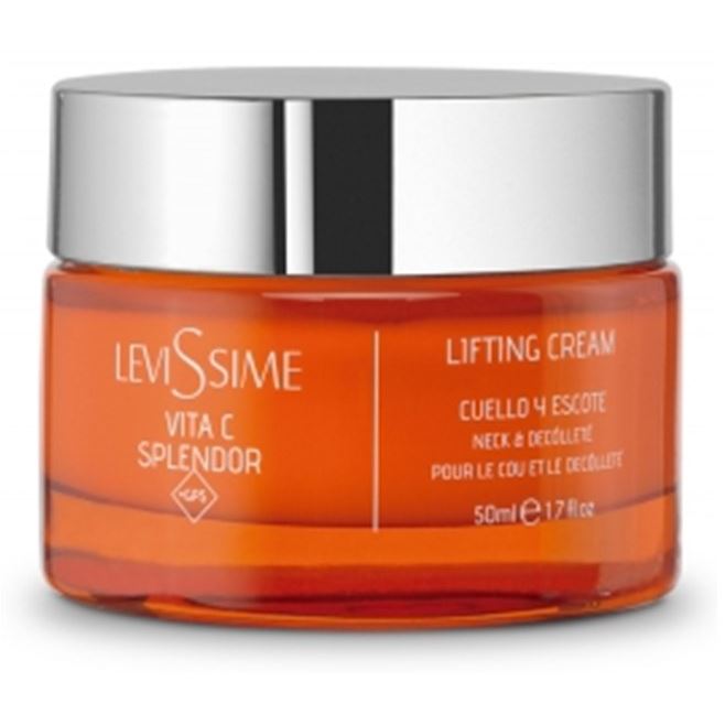 Levissime Alginate Mask Vita C Splendor + GPS Lifting  Cream  Лифтинг-крем для шеи и декольте с витамином С и GPS