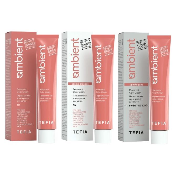 Tefia Color Creats Ambient Permanent Color Cream  Перманентная крем-краска для волос