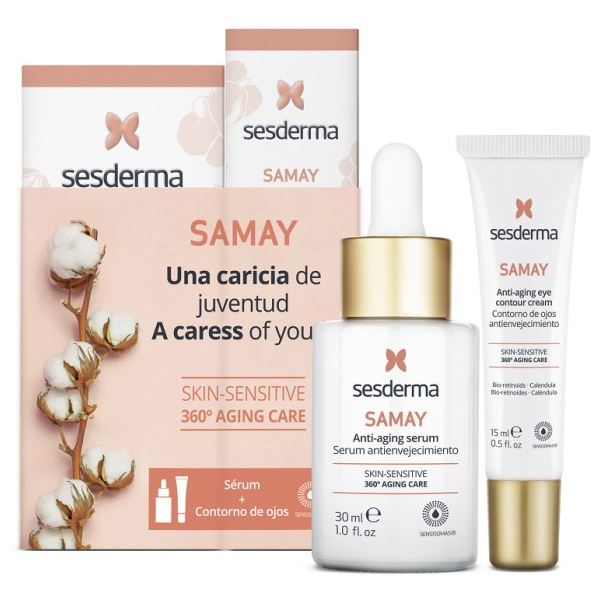 Sesderma Anti-Age Набор Samay - Samay Anti-aging Serum & Eye Contour Cream  Набор: сыворотка, крем-контур для глаз