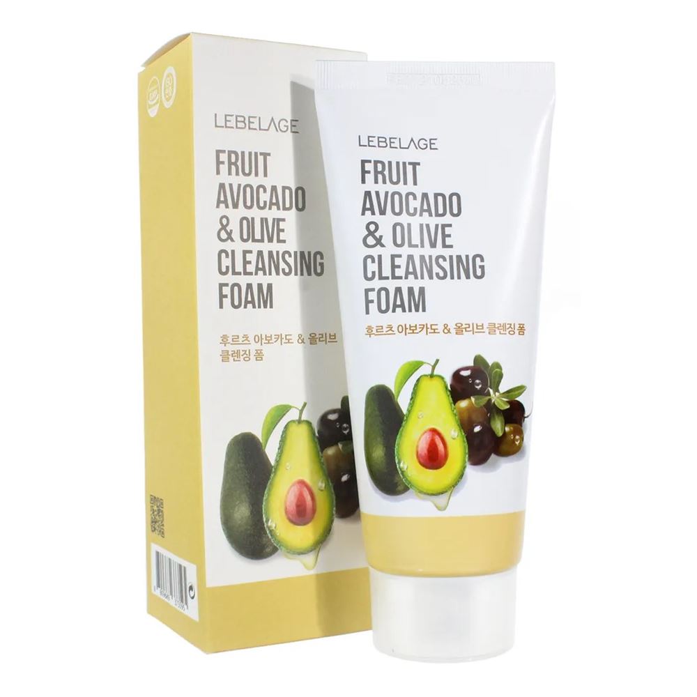 Lebelage Cleansing Fruit Avocado & Olive Cleansing Foam Пенка для лица очищающая с экстрактом авокадо и оливы