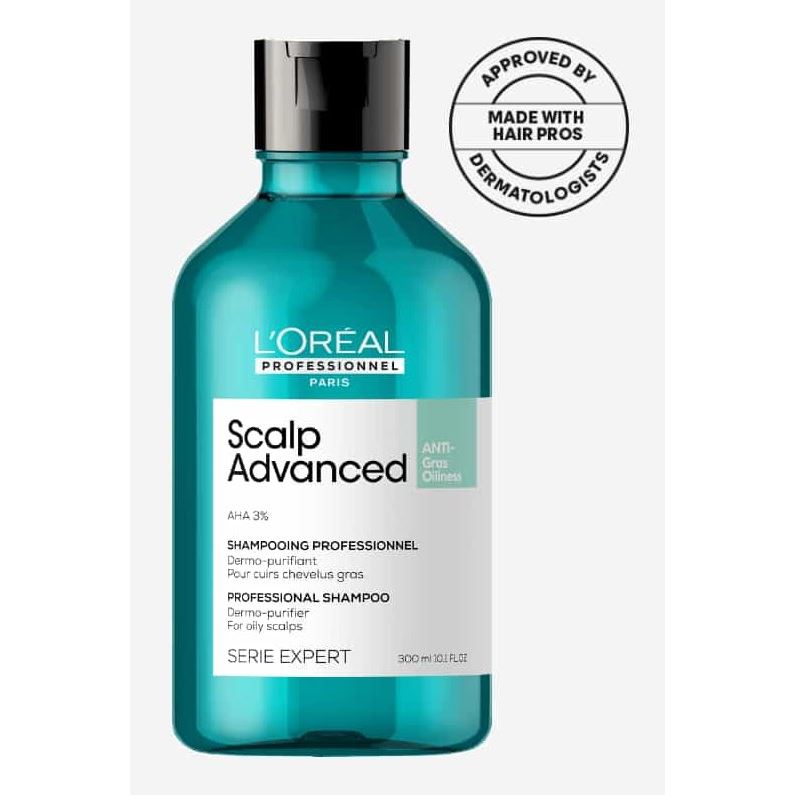 L'Oreal Professionnel Aminexil Advanced Scalp Advanced Anti-Oiliness Dermo-Clarifier Shampoo  Шампунь Для жирной кожи головы