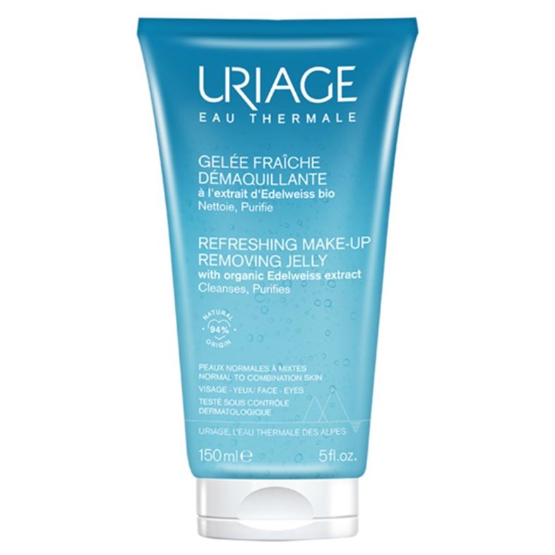 Uriage Demaquilliants Refreshing Make-Up Removing Jelly  Очищающий освежающий гель для снятия макияжа