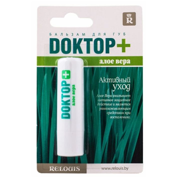 Relouis Make Up Doctor+ Aloe Vera Lip Balm Бальзам для губ Доктор+ Алоэ Вера