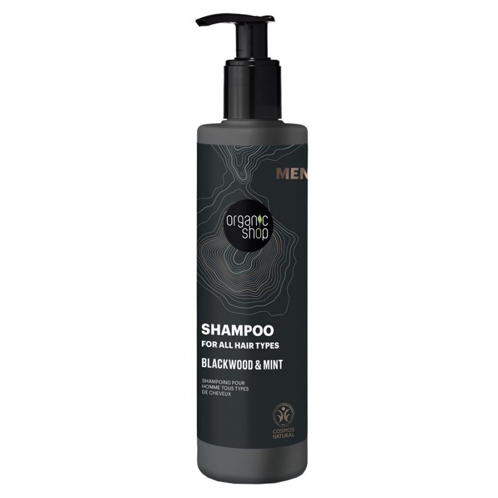 Organic Shop Hair Care Men Blackwood & Mint Shampoo  Шампунь освежающий для мужчин