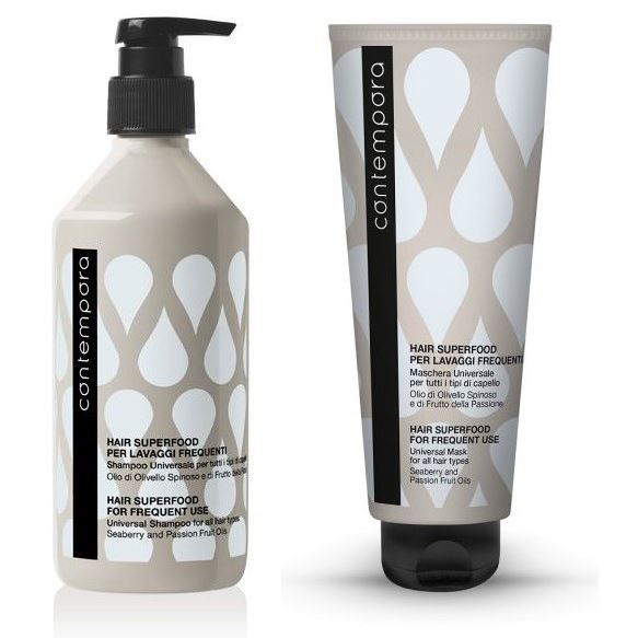 Barex Contempora Hair Superfood For Frequent Use Set Набор для ежедневного ухода с облепихой и маслом маракуйи: шампунь, маска