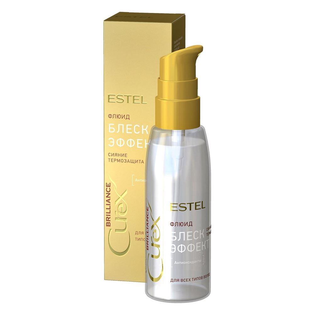 Estel Professional Curex  Curex Brilliance Флюид-блеск c термозащитой Блеск Эффект Флюид-блеск c термозащитой для всех типов волос