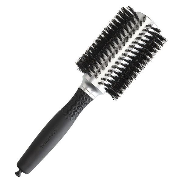 Olivia Garden Брашинги для волос ID2112/OGBPF33 Брашинг ESSENTIAL BLOWOUT SOFT Boar Bristles Silver 33 мм Брашинг