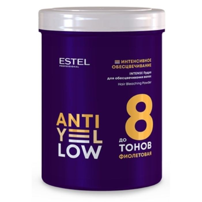 Estel Professional Coloring Hair Anti-Yellow Intence Пудра для обесцвечивания волос Пудра для обесцвечивания волос до 8 тонов фиолетовая 