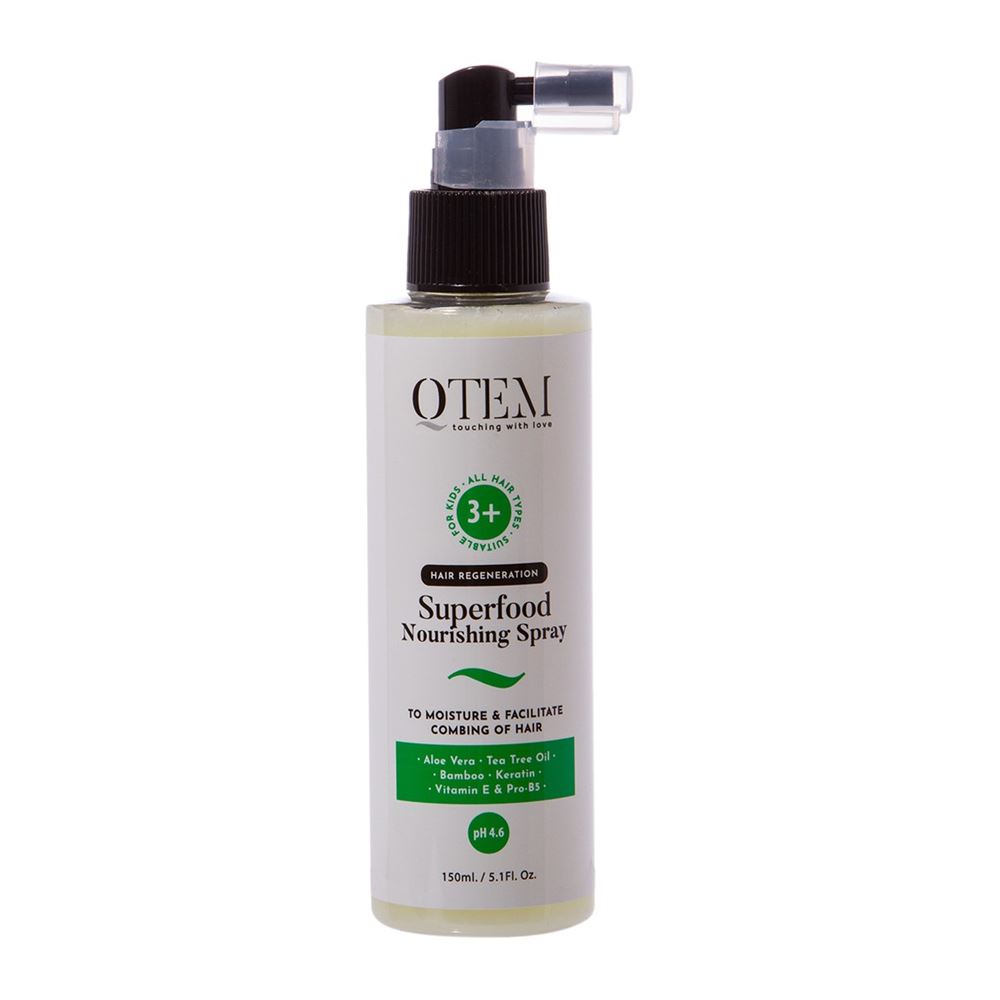 Qtem Hair Regeneration Superfood Nourishing Spray 3+ Детский питательный спрей для увлажнения и облегчения расчесывания