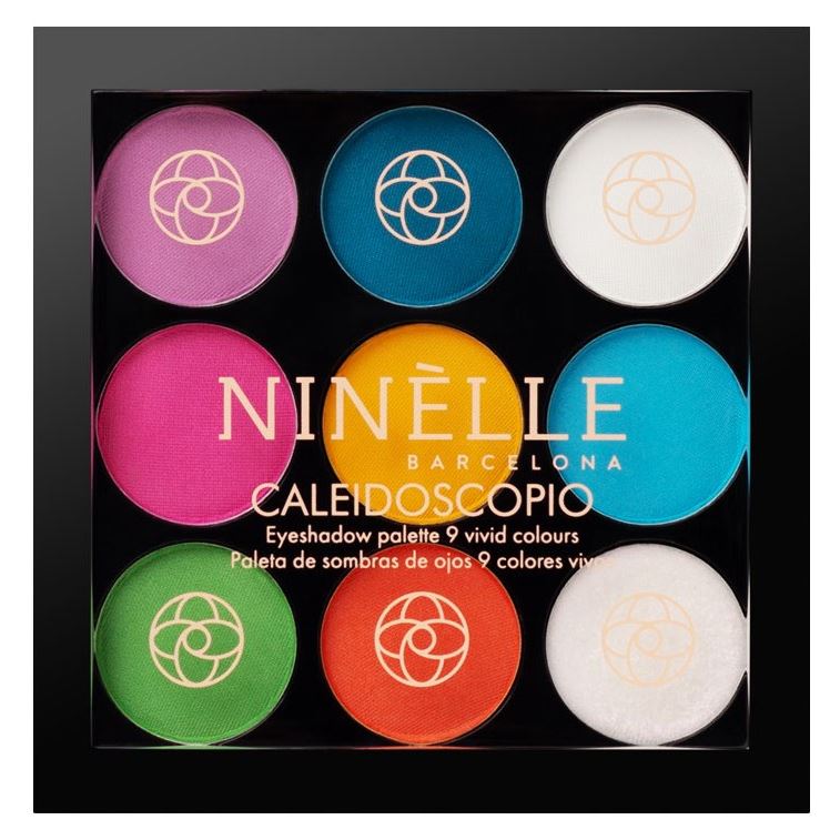 Ninelle Make Up Caleidoscopio Eyeshadow Palette  Палетка теней для век 9 ярких оттенков 