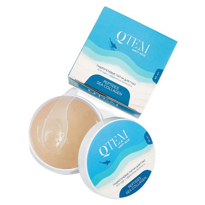 Qtem Face Care Anti-Age Eye Patches Гидрогелевые патчи для глаз Anti-age  с эффектом ботокса