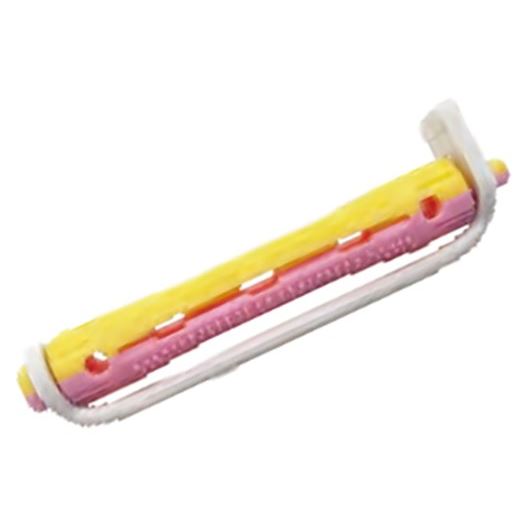 Harizma Professional Бигуди, термобигуди h10553-08 Коклюшки для химической завивки короткие желто-розовые 8*70 мм  Коклюшки для химической завивки короткие желто-розовые 8*70 мм 