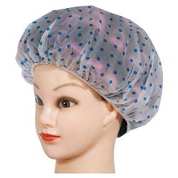 h10526 Шапочка для душа в горошек