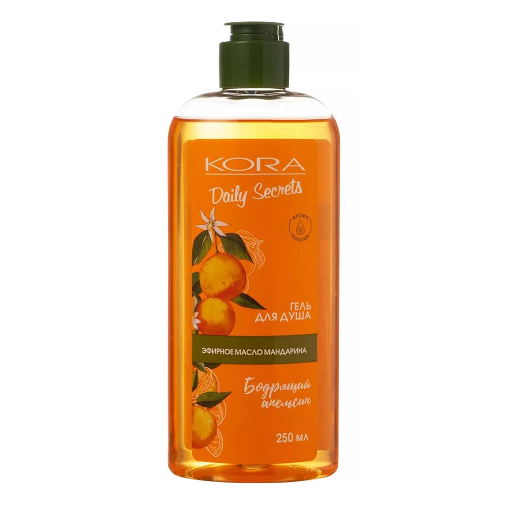 KORA Для ванны и душа Daily Secrets Гель для душа «Бодрящий апельсин» Гель для душа «Бодрящий апельсин»