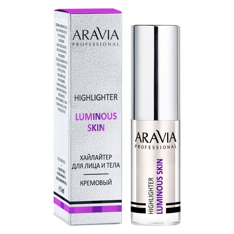 Aravia Professional Make Up  Highlighter Luminous Skin Хайлайтер жидкий кремовый для лица и тела