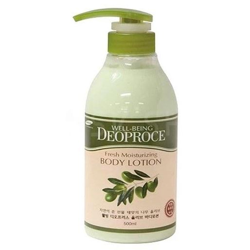 Deoproce Body Well-Being Fresh Moisturizing Olive Body Lotion Увлажняющий лосьон для тела с экстрактом оливы