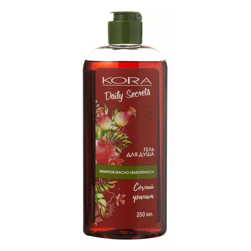 KORA Для ванны и душа Daily Secrets Гель для душа «Сочный гранат» Гель для душа «Сочный гранат»