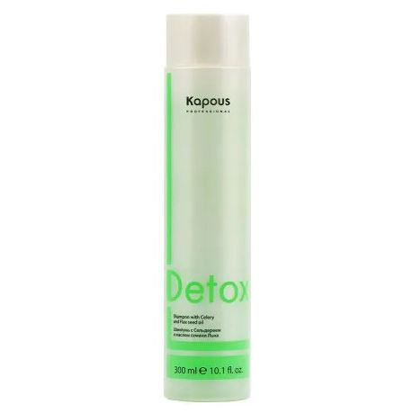Kapous Professional Profilactic Detox Shampoo with Celery and Flax seed oil  Шампунь для волос с Сельдереем и маслом семени Льна