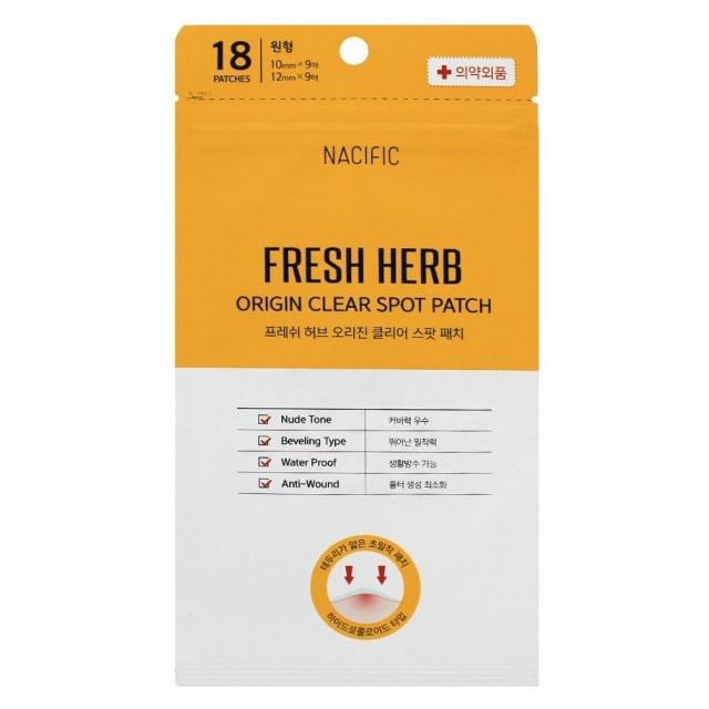 Nacific Face Care Fresh Herb Origin Clear Spot Patch  Патчи для лица против воспалений Локальные антибактериальные