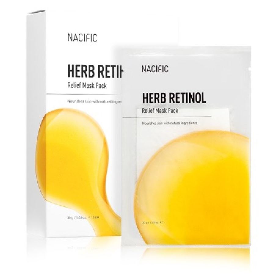 Nacific Face Care Herb Retinol Relief Mask Pack  Маска на тканевой основе