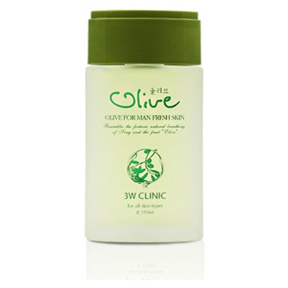 3W Clinic Face Care Olive For Man Fresh Skin  Мужской освежающий тоник для лица с экстрактом оливы