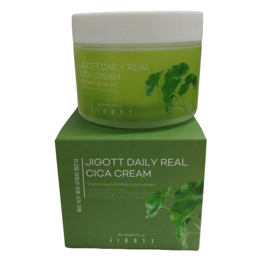 Jigott Skin Care Daily Real Cica Cream  Крем для лица с азиатской центеллой 