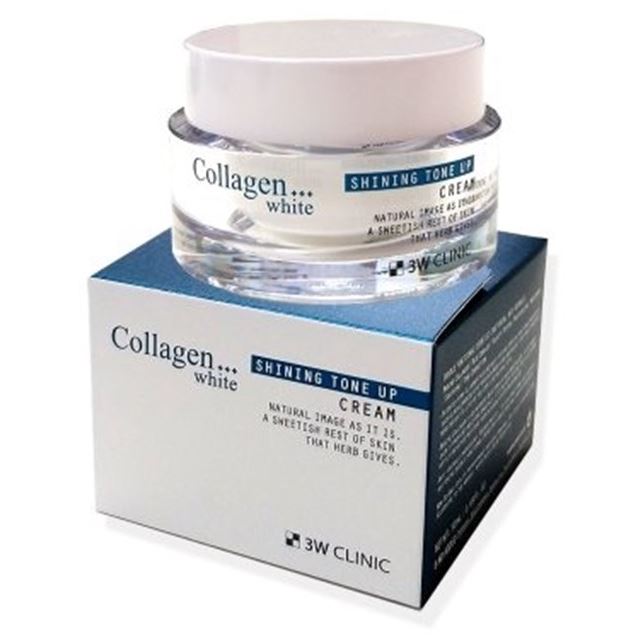 3W Clinic Face Care Collagen White Shining Tone Up Cream Крем для лица с коллагеном