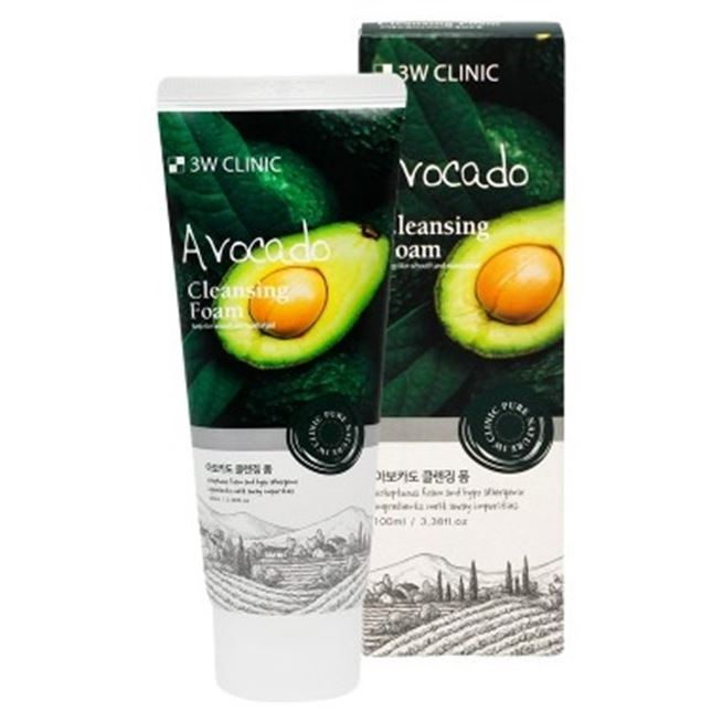 3W Clinic Cleansing Avocado Cleansing Foam Пенка для умывания с экстрактом авокадо