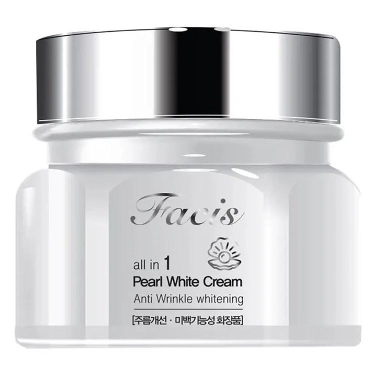 Jigott Skin Care Facis All-In-One Pearl White Cream  Крем для лица многофункциональный с жемчугом